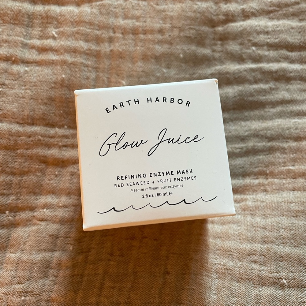 Earth Harbor Glow Juice Refining Enzyme Mask, New!